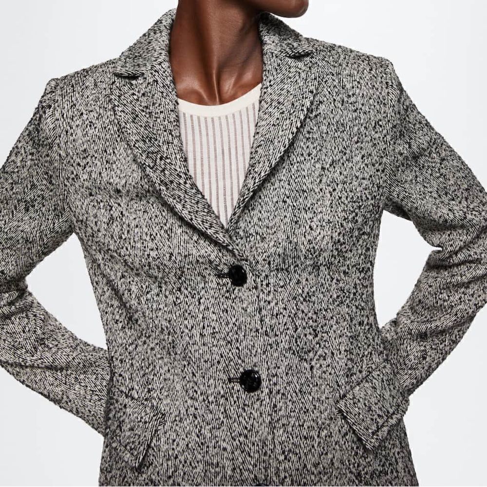 Mango Fitted Coat With Buttons - Picture 5 of 9